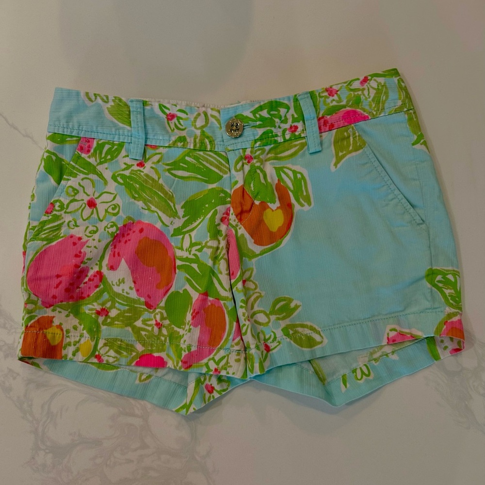 Lilly Pulitzer Callahan Shorts in Pink Lemonade / size 2